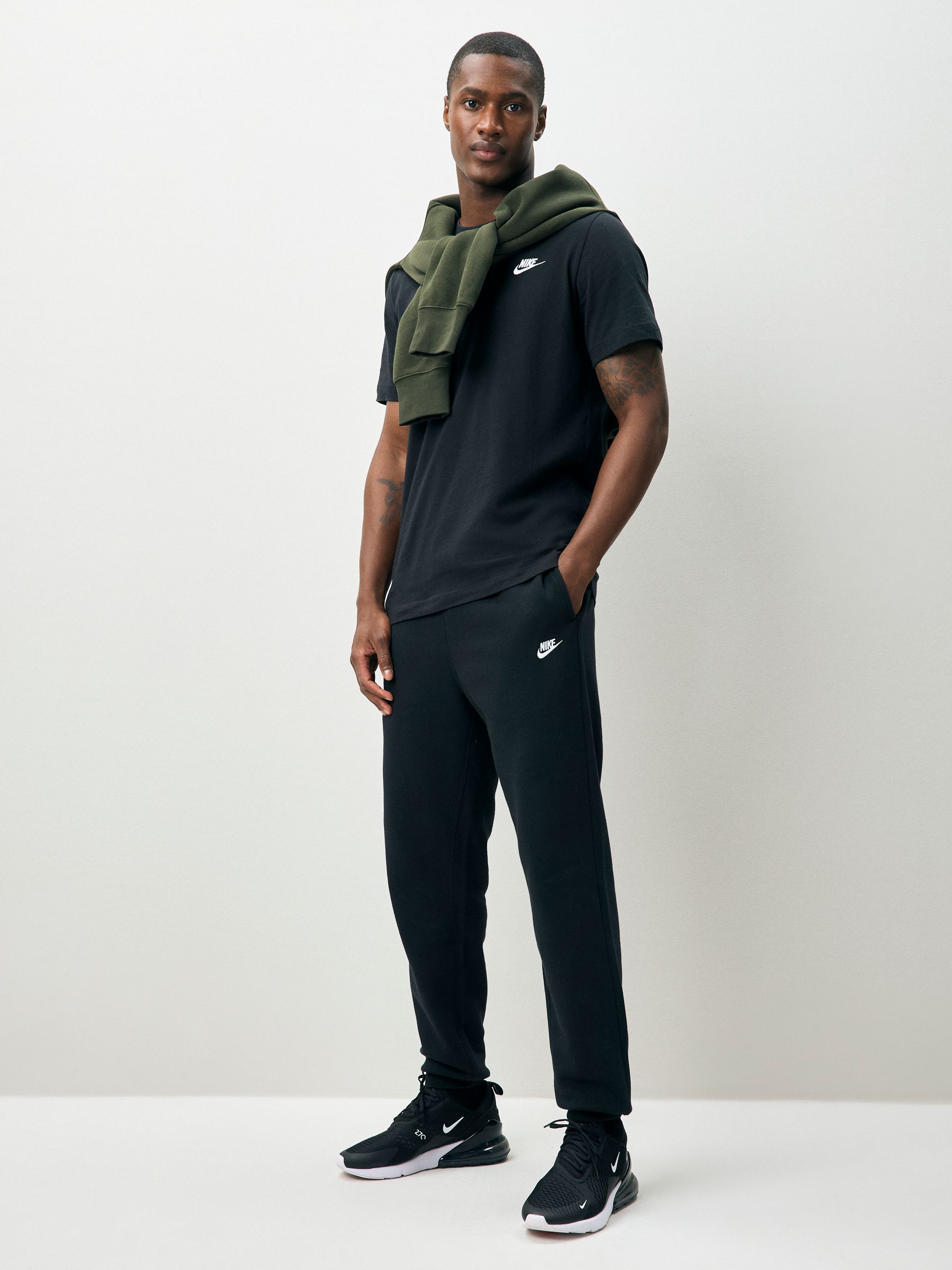 black nike tribute joggers