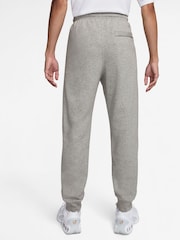 Nike Light Grey Marl Club Fleece Joggers - Image 2 of 3