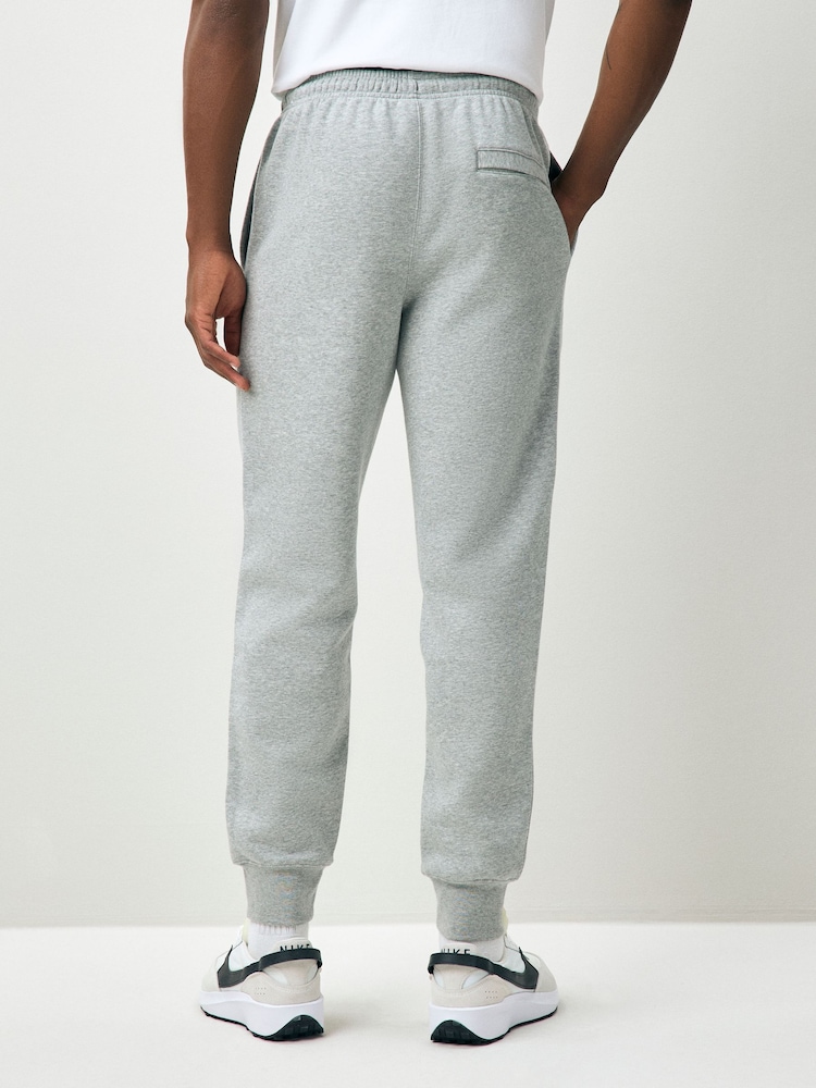 Nike Light Grey Marl Club Fleece Joggers - Image 2 of 4 Nike Light Grey Marl Club Fleece Joggers - Image 2 of 4