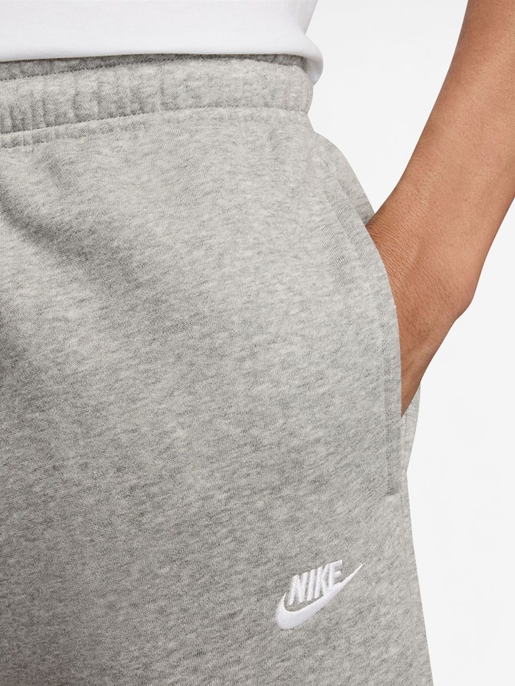 Nike Light Grey Marl Club Fleece Joggers - Image 3 of 3