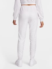 Nike Light Grey High Waisted French Terry Joggers - Image 2 of 9