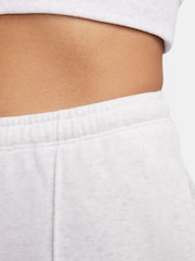Nike Light Grey High Waisted French Terry Joggers - Image 6 of 9