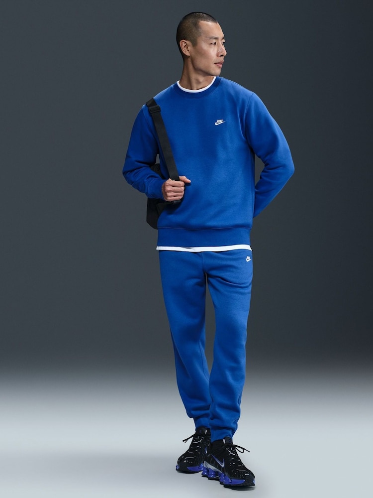 Nike Royal Blue Club Crew Sweatshirt - Image 1 of 5