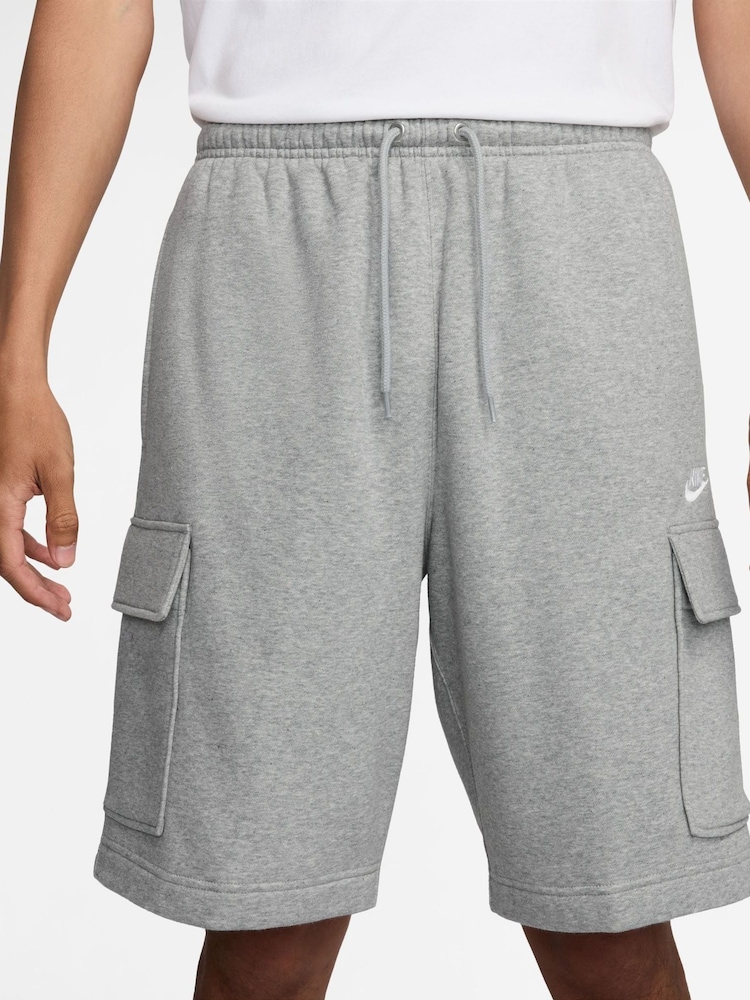 Nike Dark Grey Heather Club Fleece Cargo Shorts - Image 1 of 1