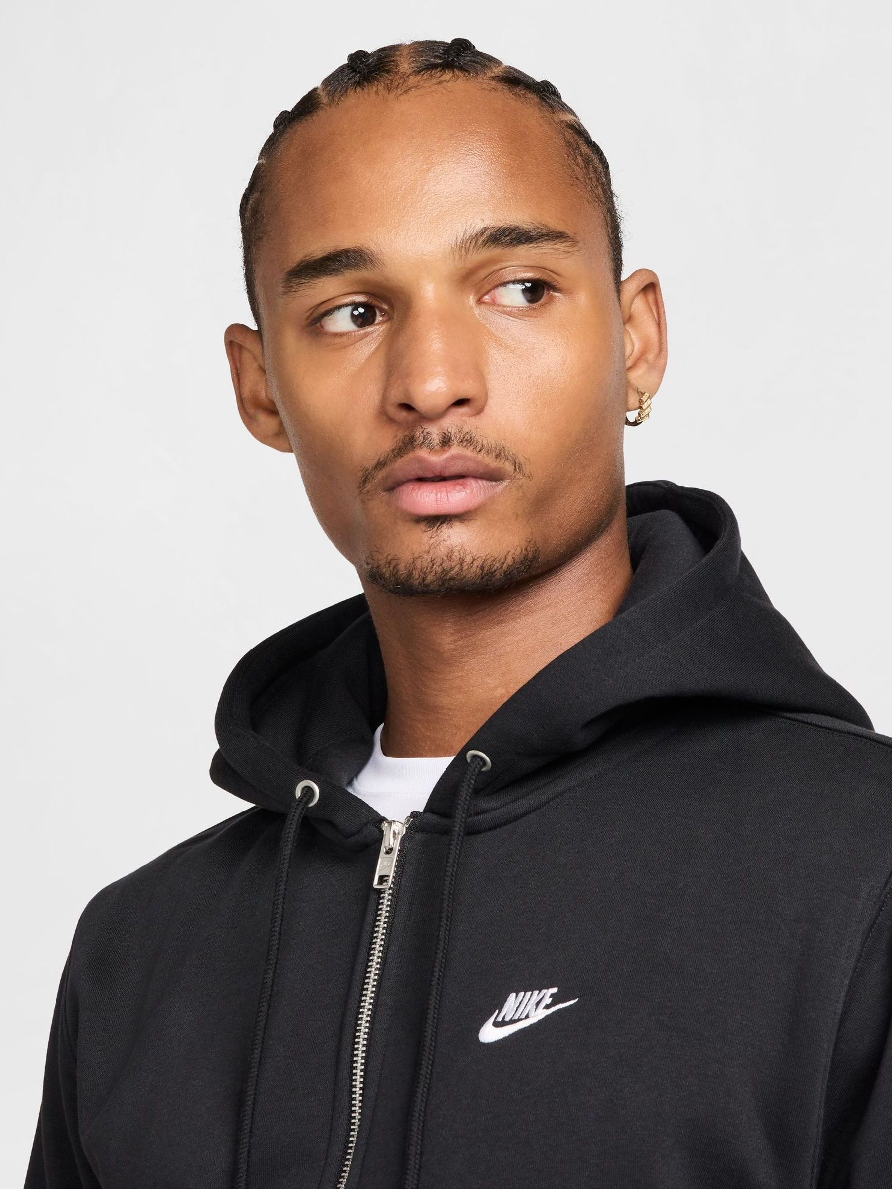 men's club fleece zip hoodie