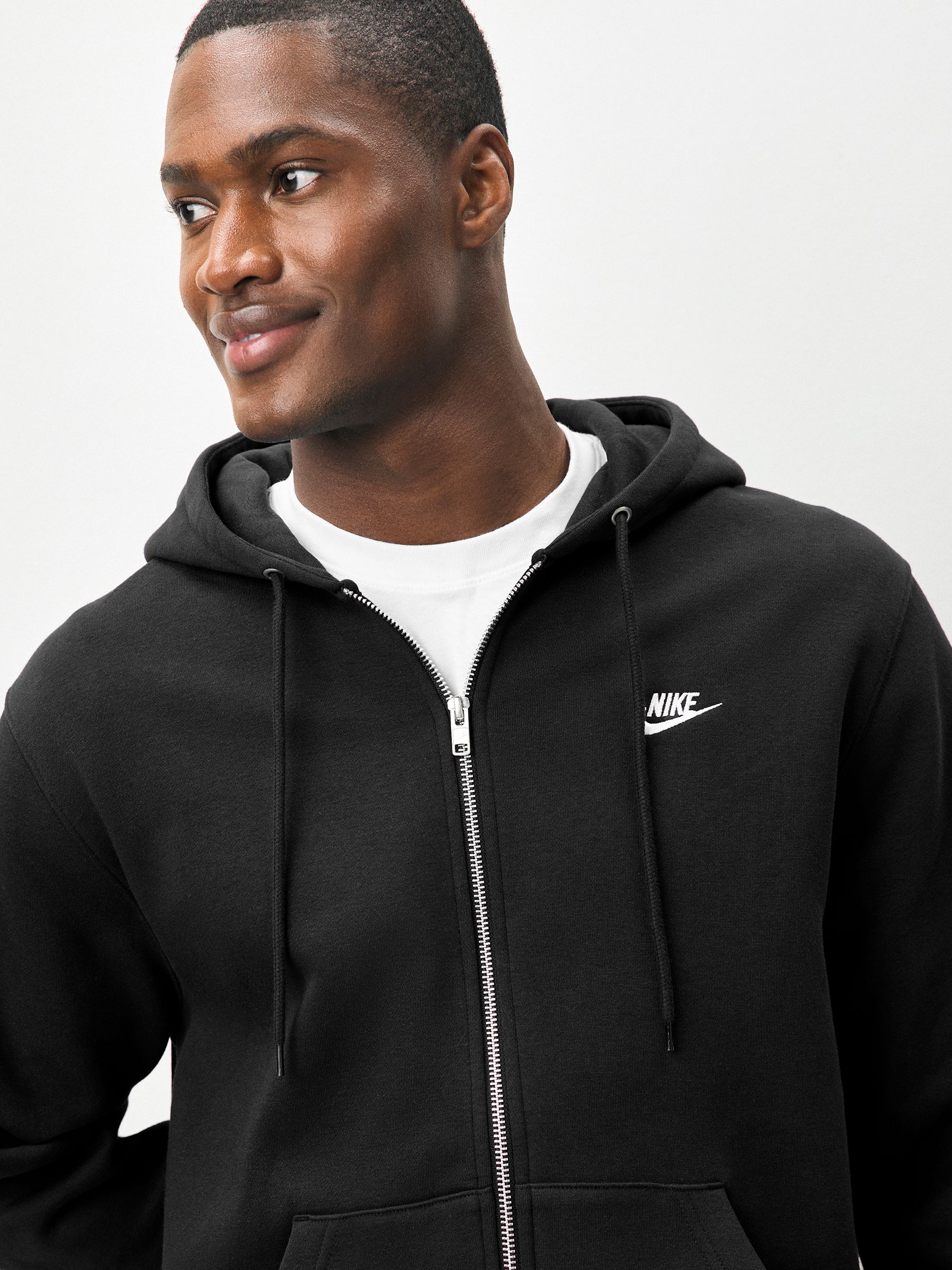 men's club fleece zip hoodie