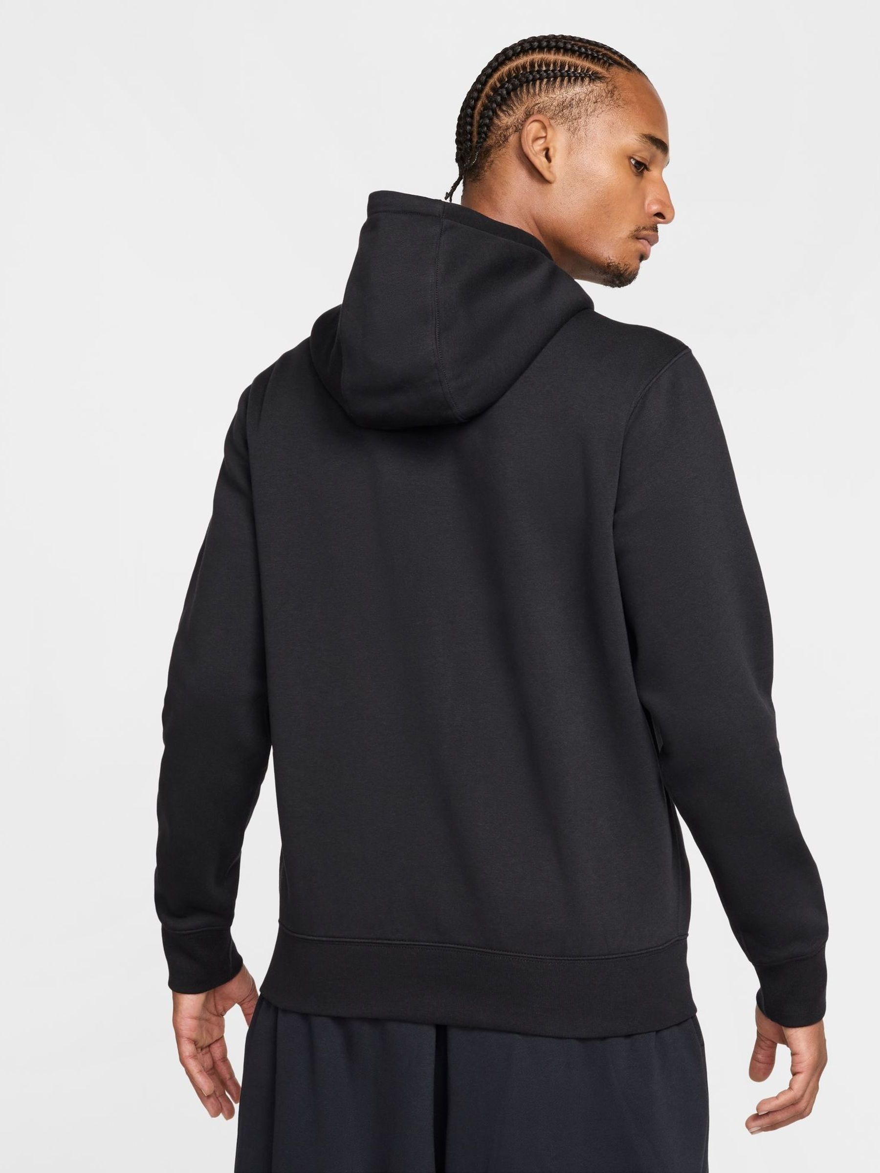 Buy Nike Black Club Full Zip Hoodie from Next Romania