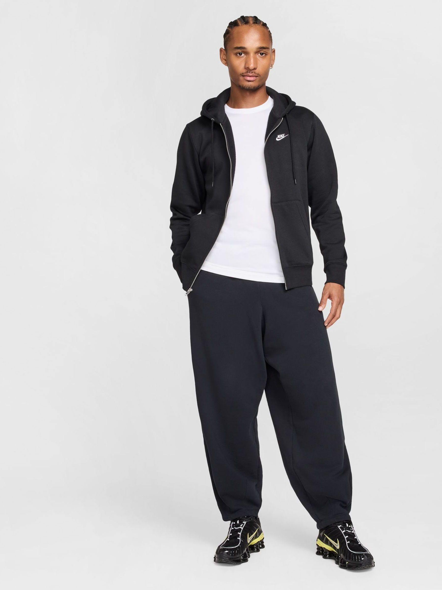 Buy Nike Black Club Full Zip Hoodie from the Next UK online shop