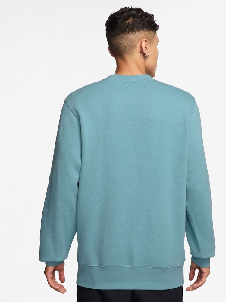 Nike Denim Turquoise Club Crew Sweatshirt - Image 2 of 3