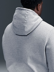 Hellgrau meliert - Nike Club Kapuzensweatshirt - Bild 8 von 10