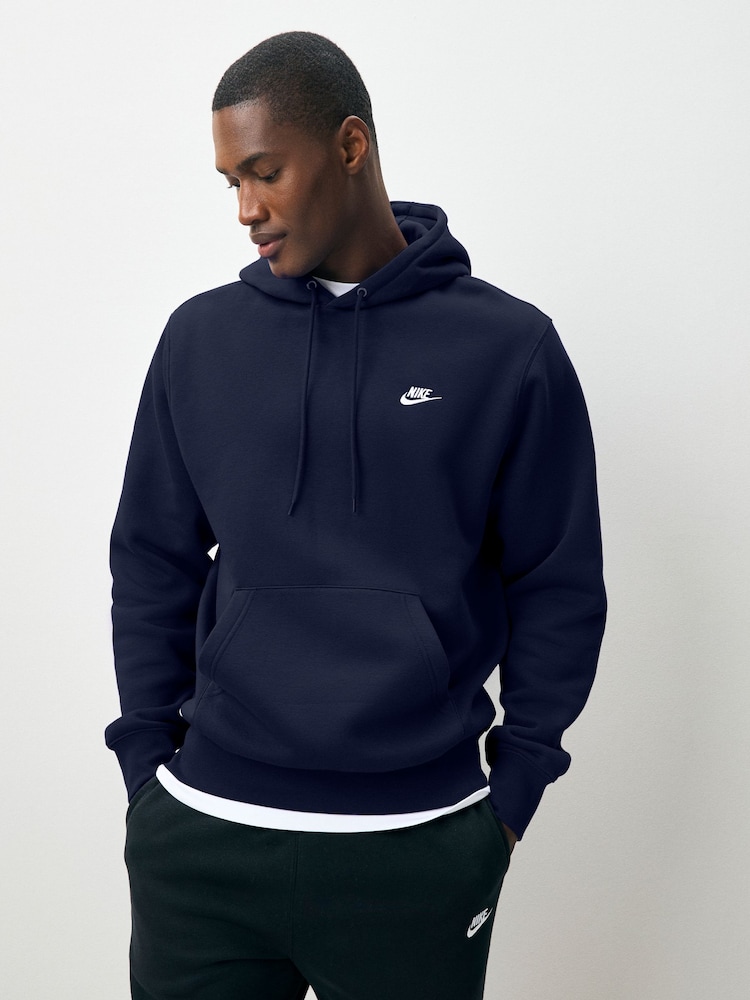 Obsidian en azul marino - Sudadera con capucha estilo pulóver Club de Nike - Imagen 1 de 3 Obsidian en azul marino - Sudadera con capucha estilo pulóver Club de Nike - Imagen 1 de 3