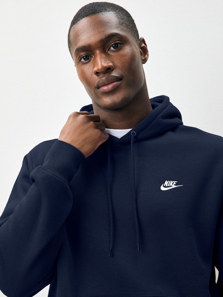 Obsidian Navy - Nike Club Kapuzensweatshirt - Bild 3 von 3