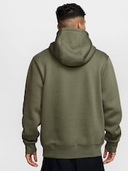 Nike Olive Green Club Pullover Hoodie - Image 2 of 3