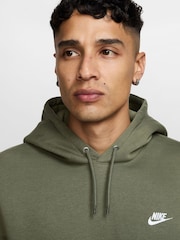 Nike Olive Green Club Pullover Hoodie - Image 3 of 3