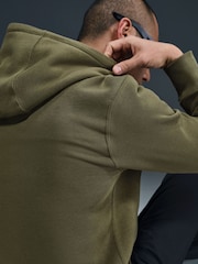 Nike Olive Green Club Pull Over Hoodie - Image 4 of 5