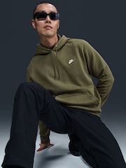 Nike Olive Green Club Pull Over Hoodie - Image 5 of 5