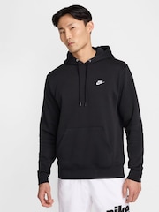 Nike Black Club Pullover Hoodie - Image 1 of 15