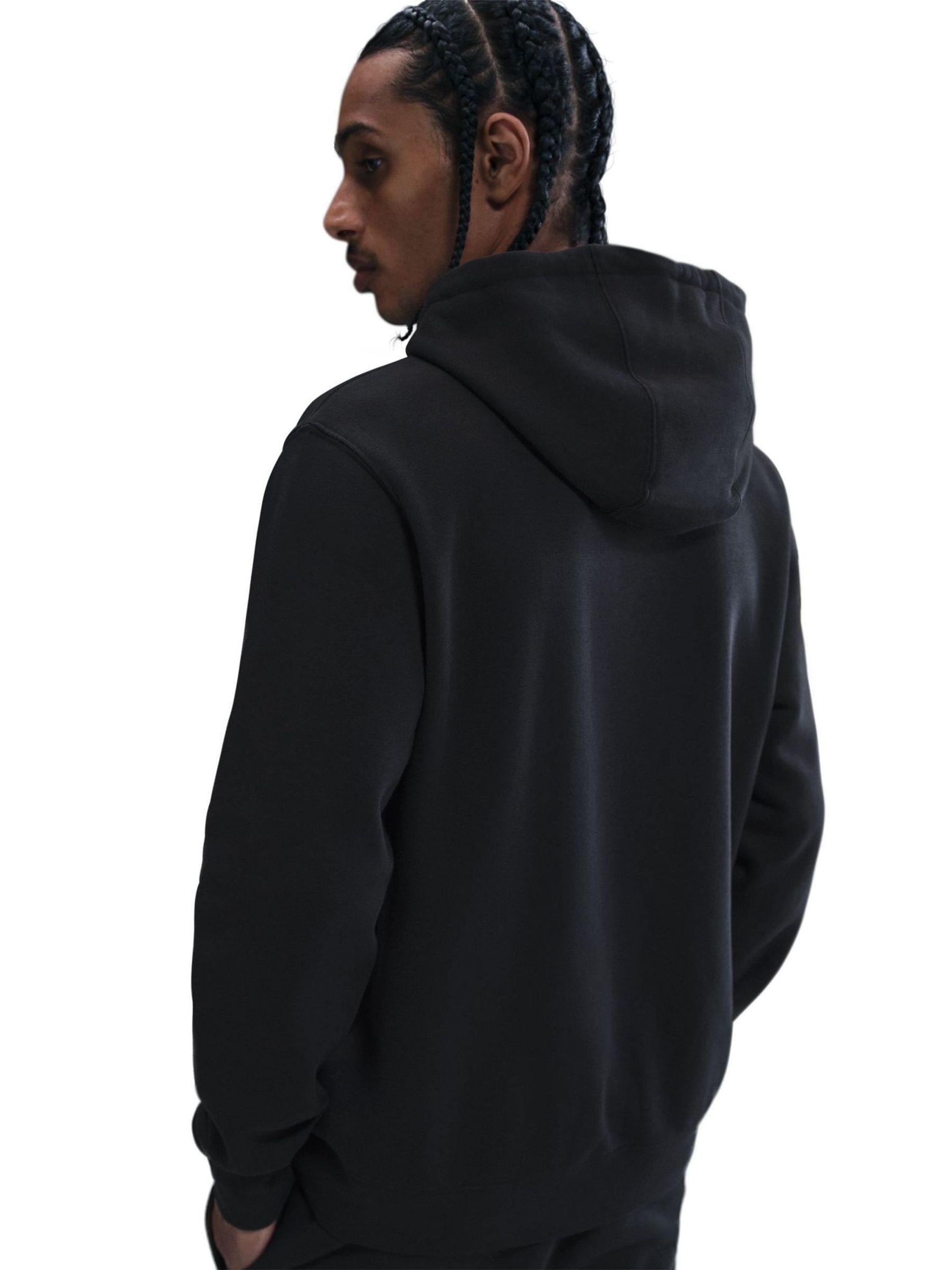 Buy Nike Black Club Pullover Hoodie from Next Netherlands