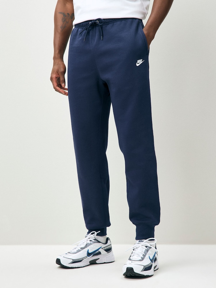 Nike Obsidian Navy Club Fleece Joggers - Image 1 of 5 Nike Obsidian Navy Club Fleece Joggers - Image 1 of 5