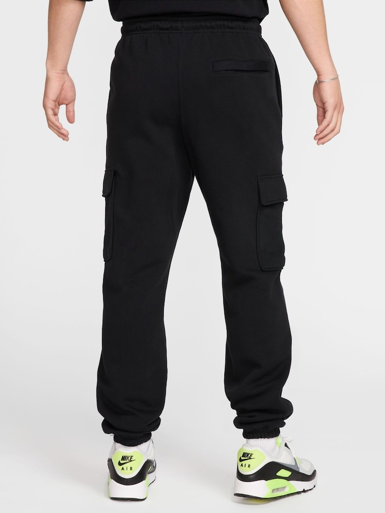Nike Black Club Fleece Cargo Joggers - Image 2 of 7