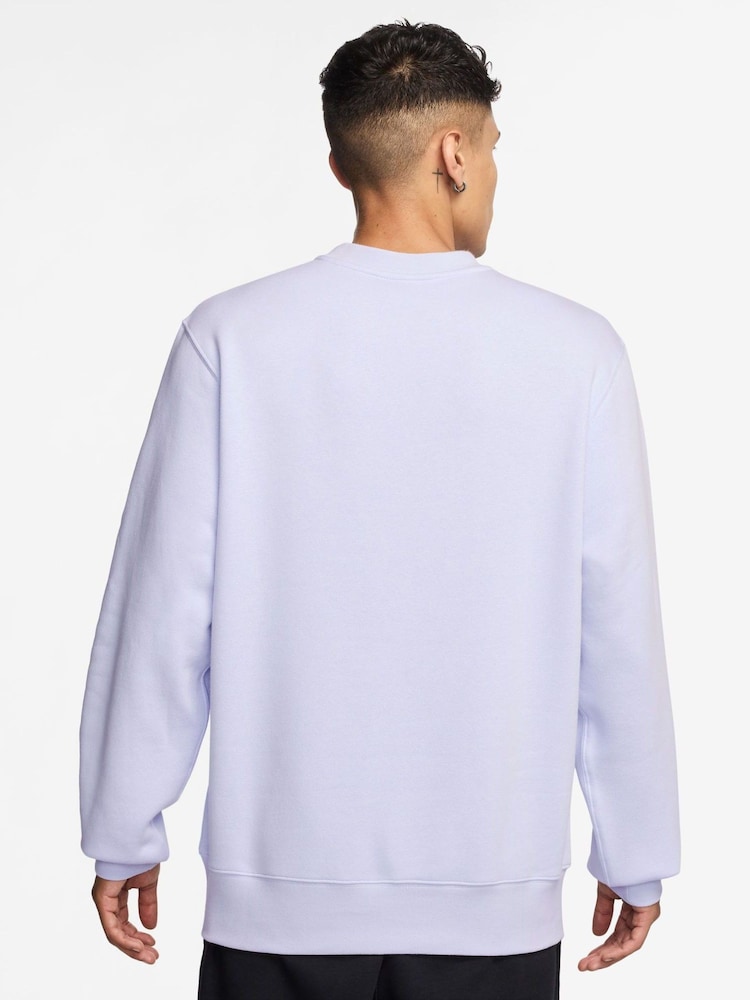 Nike Amethyst Purple Club Crew Sweatshirt - Image 2 of 3