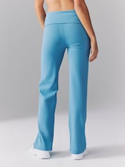 Smokey Blue - Nike One – Ausgestellte Leggings mit hoher Taille und Umschlag - Bild 2 von 6