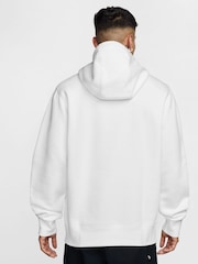 Nike White Club Pullover Hoodie - Image 2 of 5