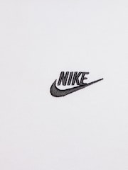Nike White Club Pullover Hoodie - Image 5 of 5