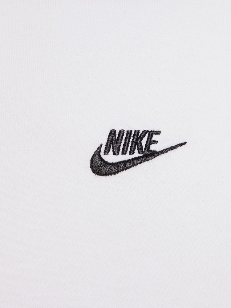 Nike White Club Pullover Hoodie - Image 5 of 5