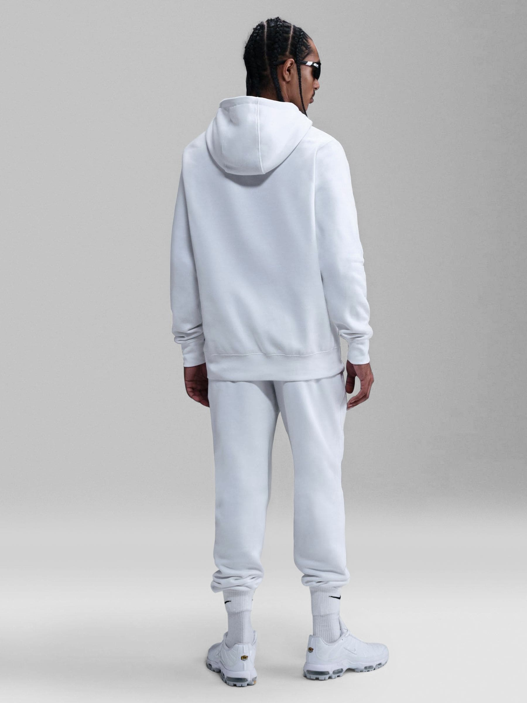 nike white hoodie just do it