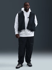 Nike White Club Pull Over Hoodie - Image 9 of 10