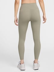 Nike Light Khaki One High Waisted 7/8 Leggings - Image 2 of 7