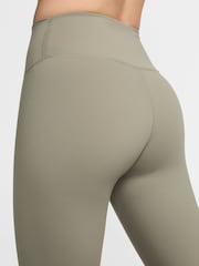 Nike Light Khaki One High Waisted 7/8 Leggings - Image 5 of 7