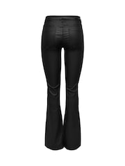 ONLY Black Blush Mid Waist Flared Jeans With Super Stretch - Image 5 of 5