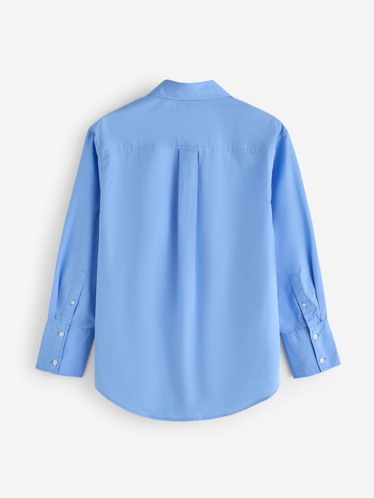 Azul - Camisa grande de popelina de Gap - Imagen 2 de 4
