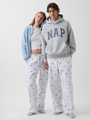 White & Blue Brannan Bear - Gap Check Softest Flannel Pyjama Bottoms - Imaginea 1 din 5