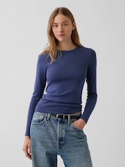 Blau - Gap Modernes, langärmeliges Shirt - Bild 1 von 3