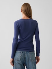 Blau - Gap Modernes, langärmeliges Shirt - Bild 2 von 3