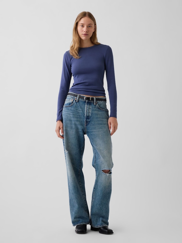 Blau - Gap Modernes, langärmeliges Shirt - Bild 3 von 3