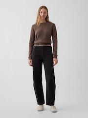 Braun - Gap CashSoft Crew Jumper - Bild 3 von 4