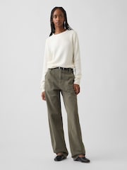 Gap Cream CashSoft Crew Jumper - Image 3 of 4