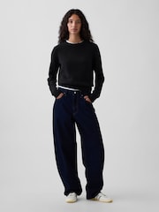 Schwarz - Gap CashSoft Crew Jumper - Bild 3 von 4