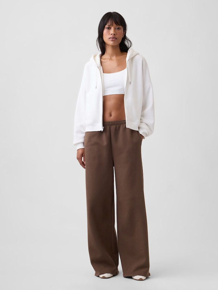 Mörk Brun - Gap Vintage Soft Baggy Breda ben Mjukisbyxor - Bild 4 av 4