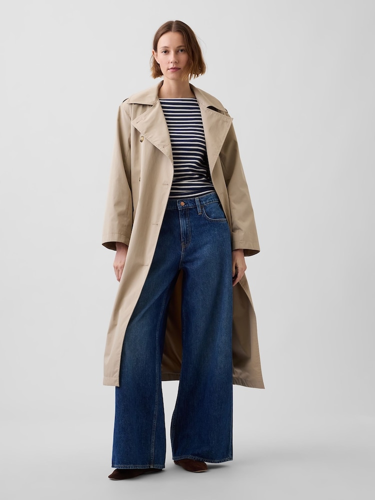 Blau gestreift - Gap Modern Langärmeliges Shirt mit U-Boot-Ausschnitt - Bild 3 von 3 Blau gestreift - Gap Modern Langärmeliges Shirt mit U-Boot-Ausschnitt - Bild 3 von 3