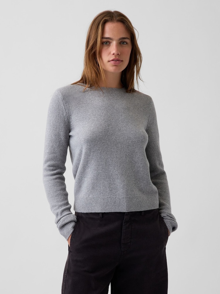 Grau - Gap CashSoft Crew Jumper - Bild 1 von 4