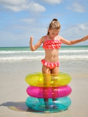 Bright Pink/Orange Tiered Bikini (3-16yrs) - Image 4 of 8