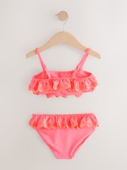 Bright Pink/Orange Tiered Bikini (3-16yrs) - Image 6 of 8