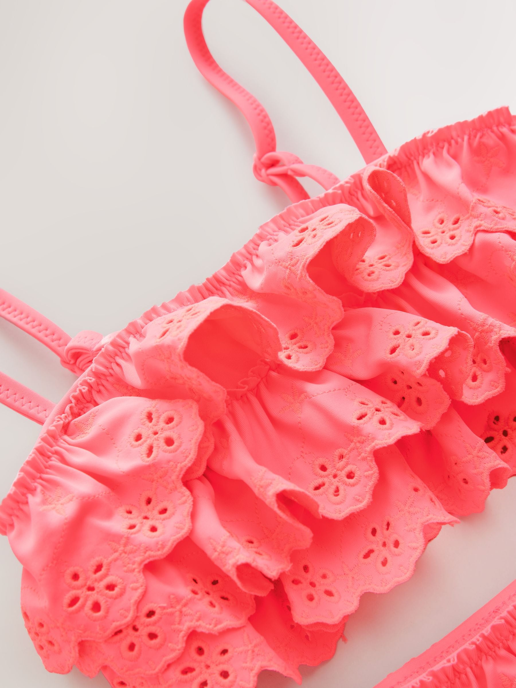 Buy Bright Pink/Orange Tiered Bikini (3-16yrs) from Next Canada