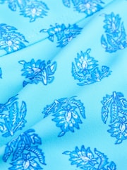 Blue Woodblock Triangle Bikini (8-16yrs) - Image 4 of 5