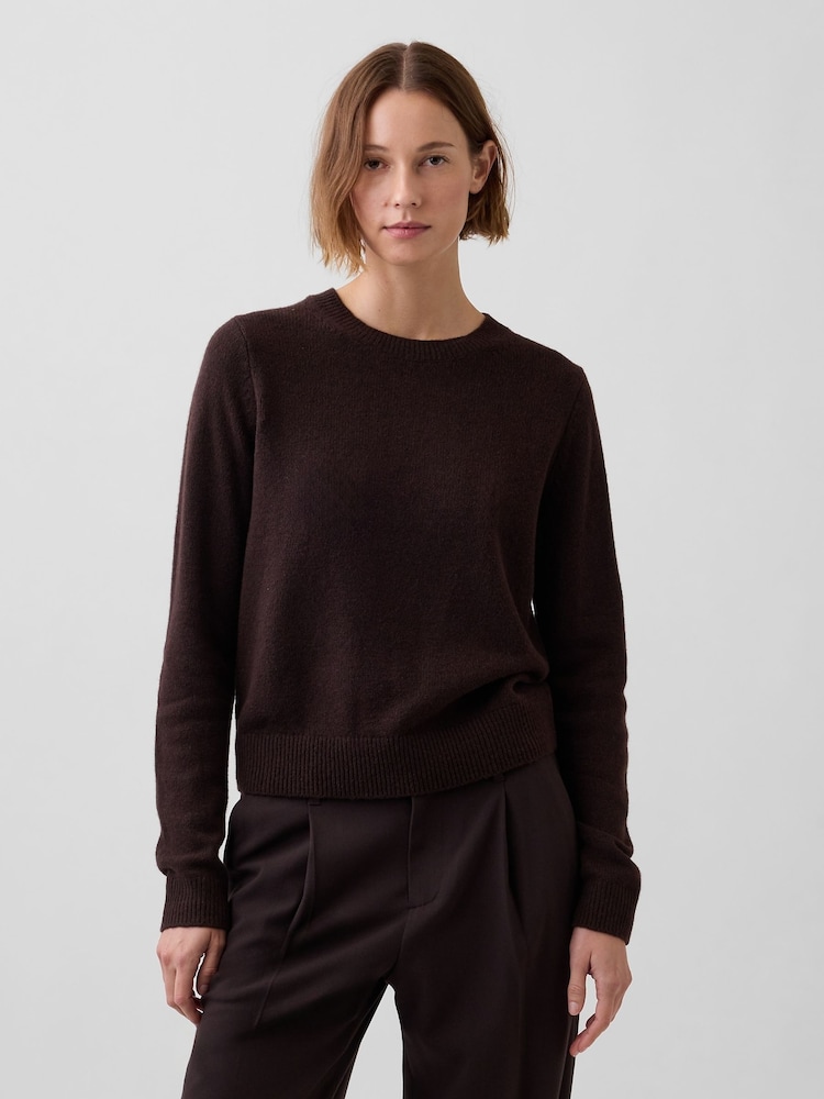 Dunkelbraun - Gap CashSoft Crew Jumper - Bild 1 von 4
